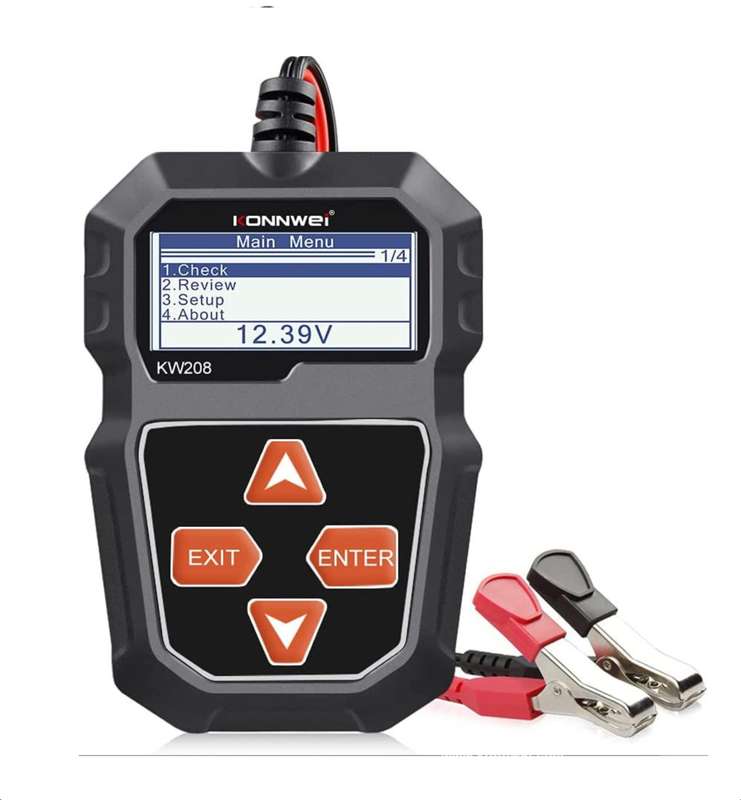 KW208 car battery CCA load &amp; alternator tester