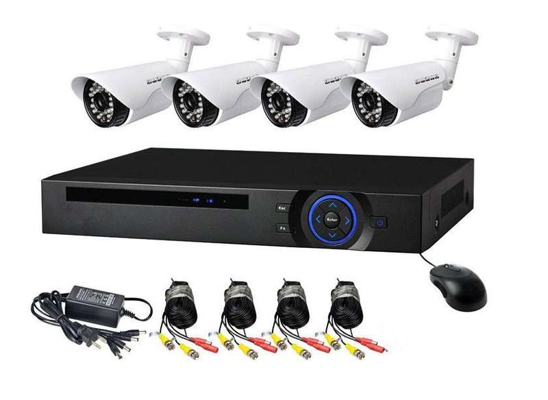 4 Channel cctv camera system- 500gig hard drive