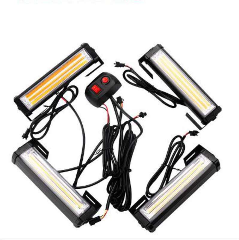 4 Piece COB LED flashing strobe kit