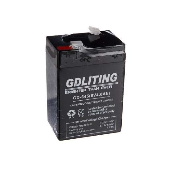6V 4AH Rechargeable Sealed Lead-Acid Battery