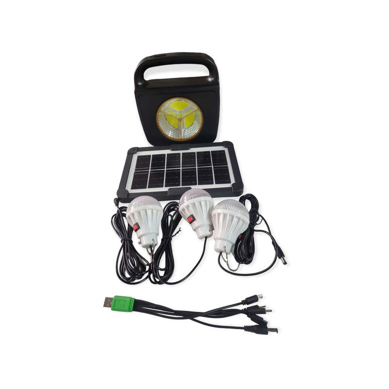 3 Solar Powered Emergency Home System LED Light 100W