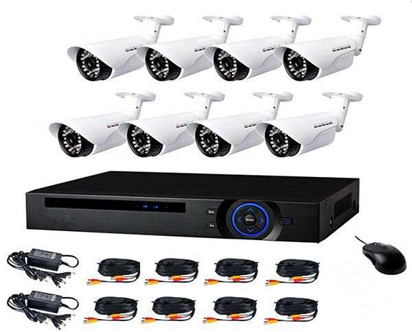 8 Channel cctv camera system - 500gig hard drive