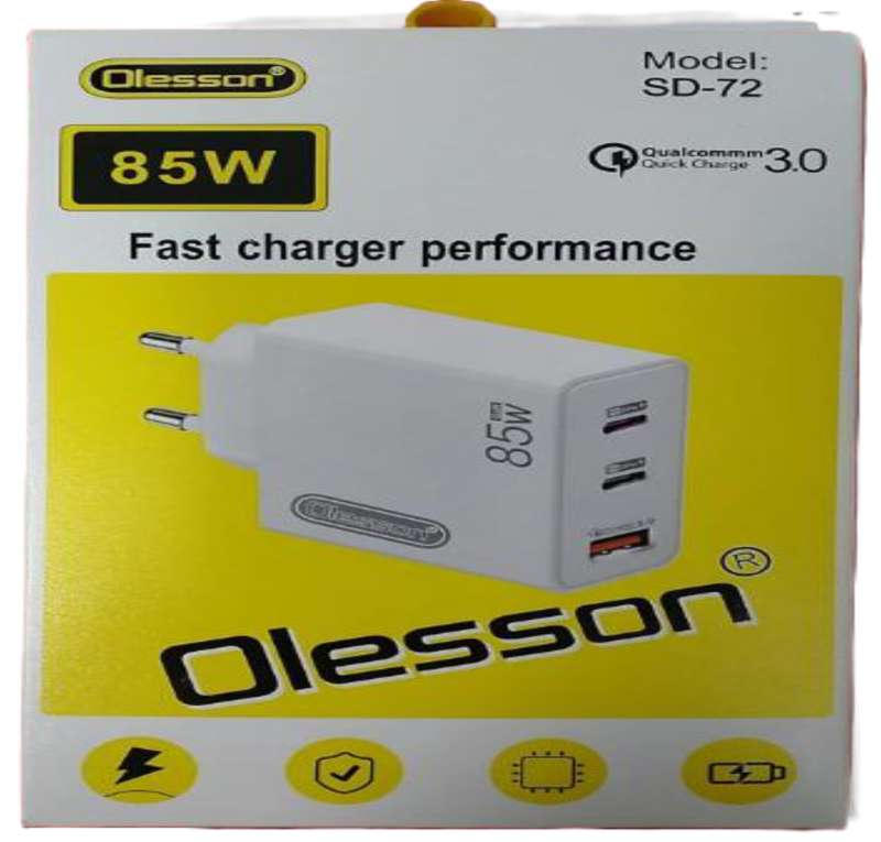 Charger adapter 85W fast charging