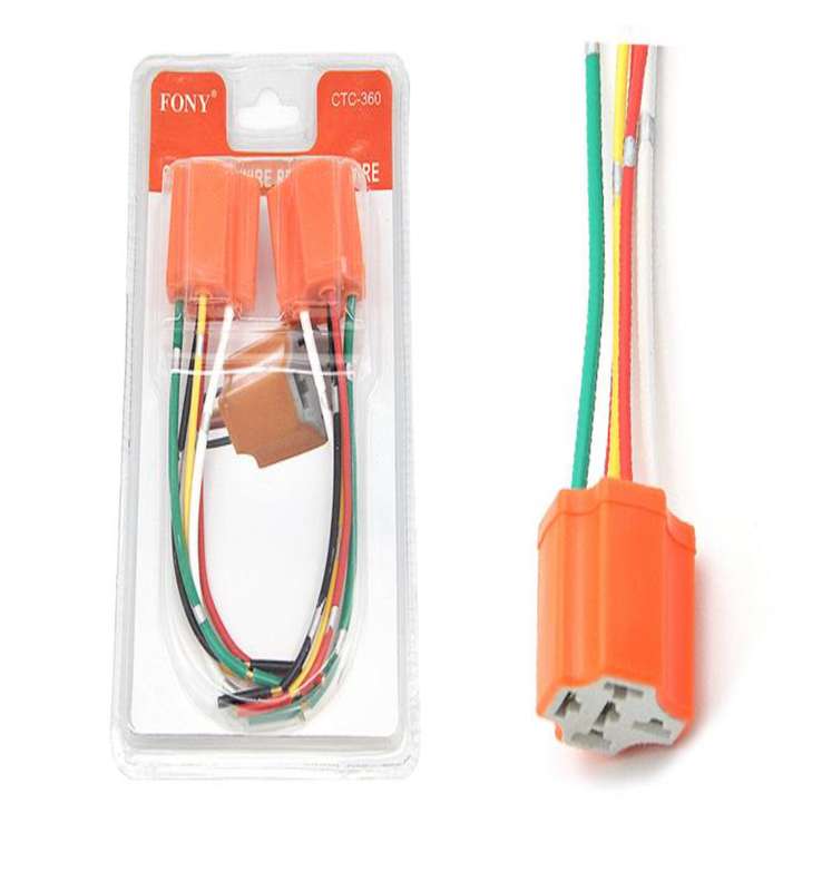 2 Piece auto ceramic 5pin 5 wire relay socket