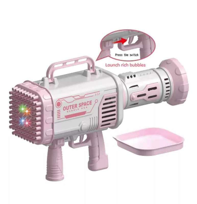 New upgrade 80 hole foaming bazooka bubble gun