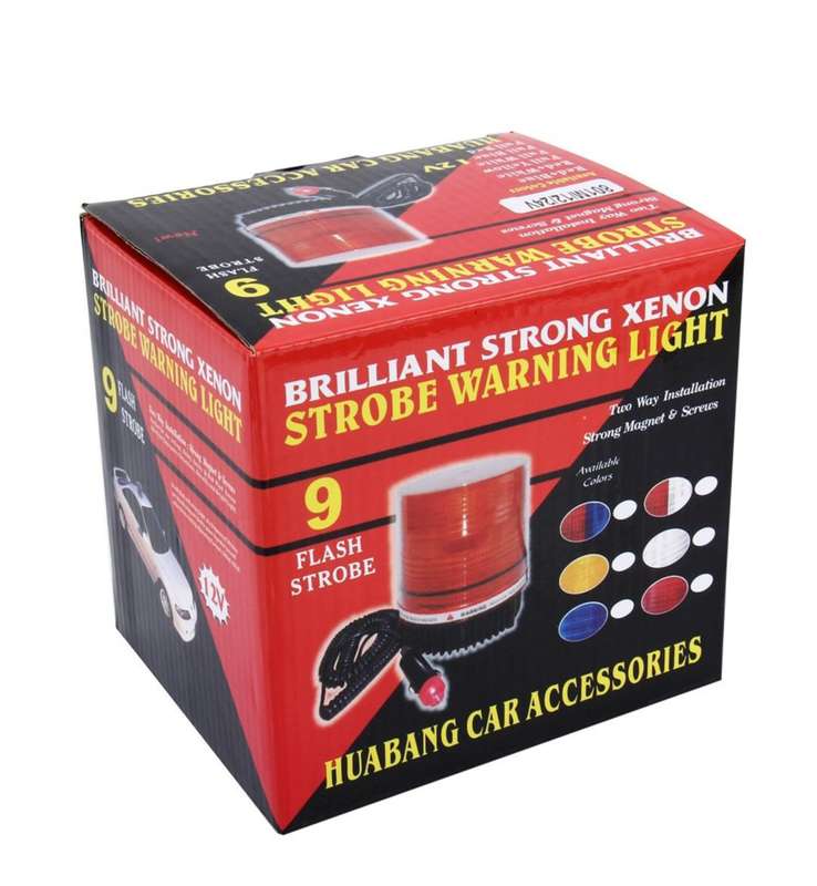 Brilliant strong xenon 9 flash strobe warning light