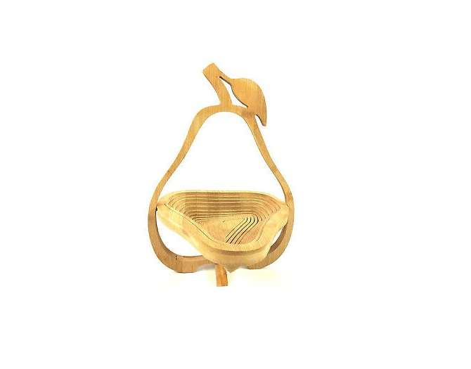 Collapsible Fruit and Vegetable Basket Bowl-Pear