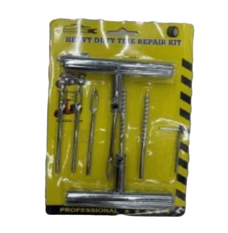 Metal tire puncture repair kit