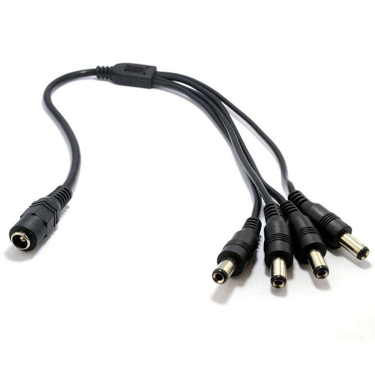 Female to 4 Male DC Power Splitter Cable