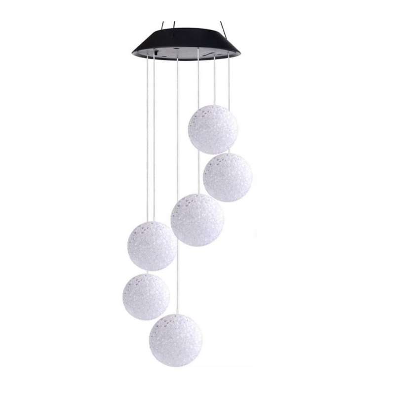 Solar wind chime ball