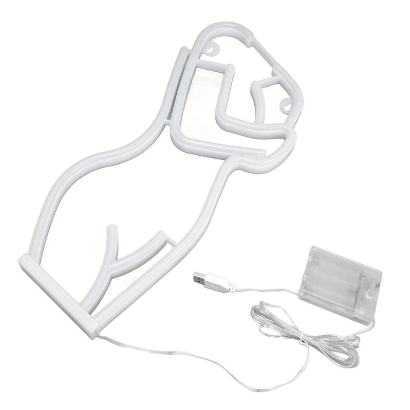Ladys Front Silhouette Neon Sign Lamp USB