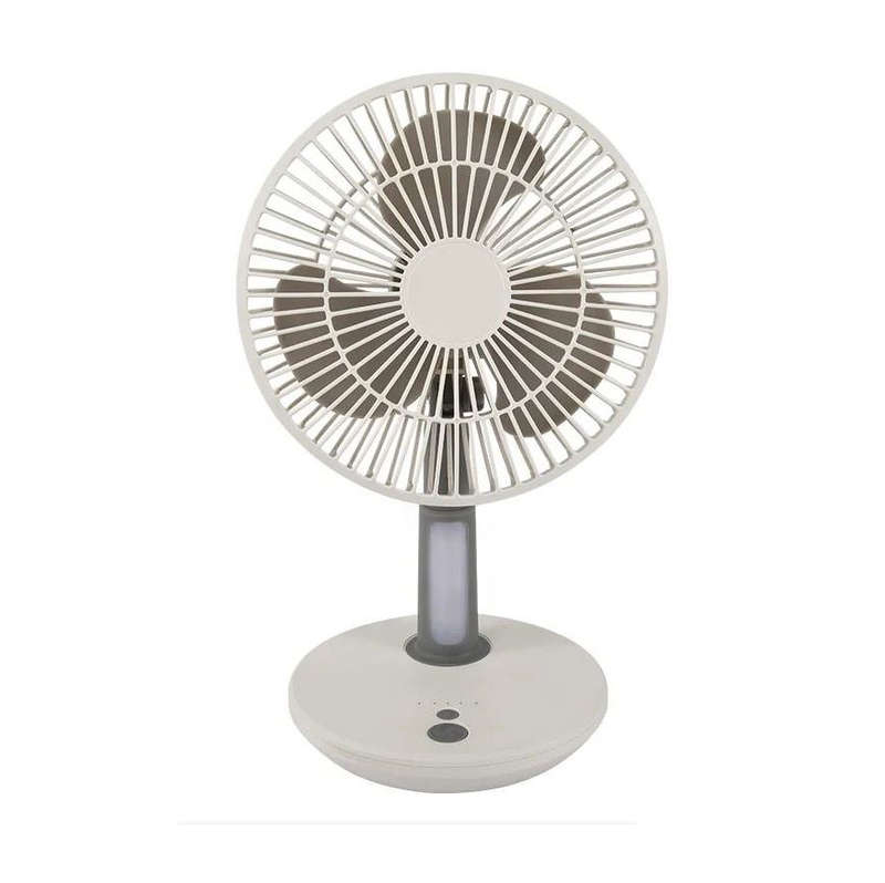 Rechargeable Battery Operated 5W Desktop Fan With LED Light