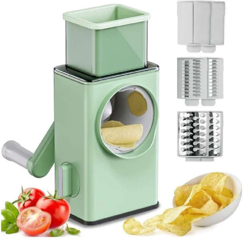 Manual Rotary Cheese Grater, Vegetable Cutter