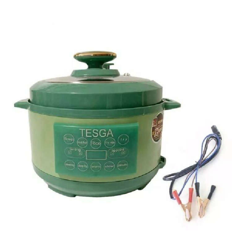 4Ltr Electric Pressure Cooker Powered With Battery Leads 12V