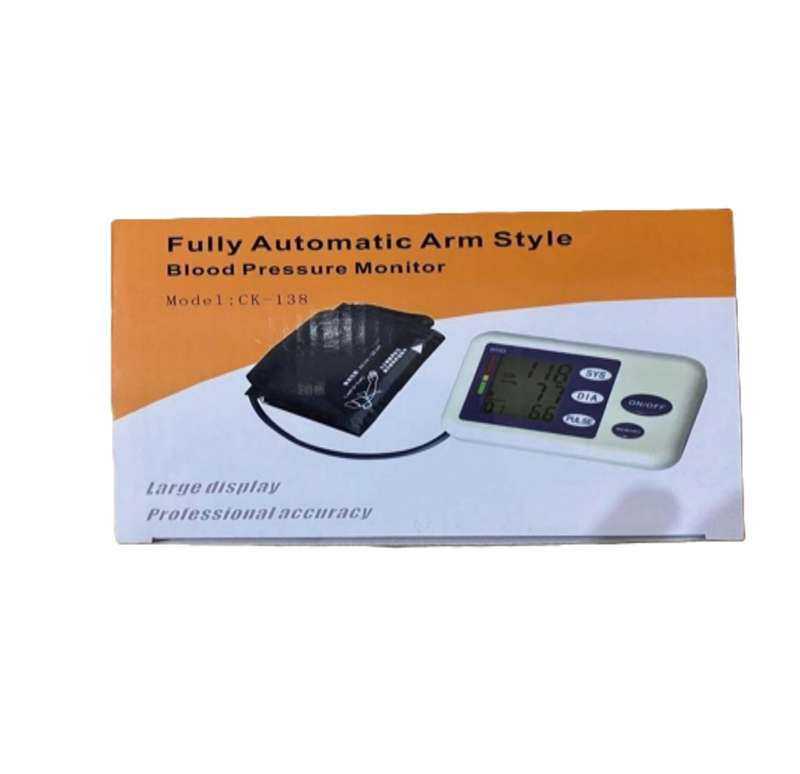 Household upper arm type electronic blood pressure measuring instrument
