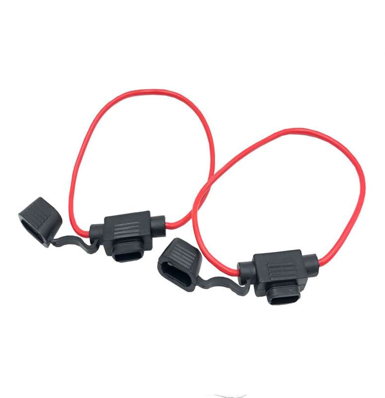 2 Piece waterproof plastic 2 pin fuse holder