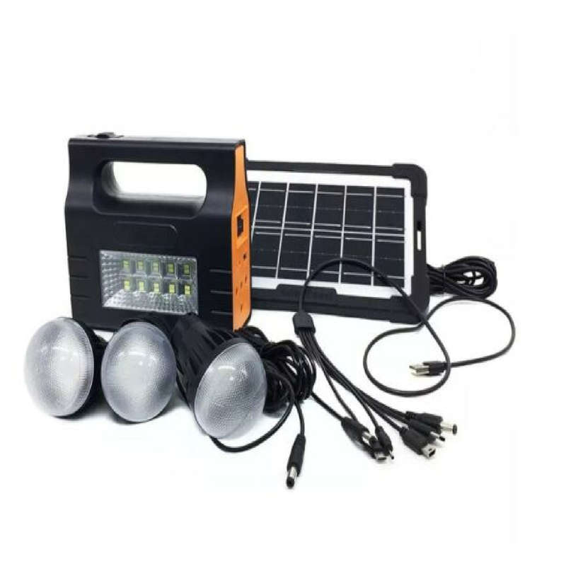 Solar Home Lighting System With 3 Led Bulbs