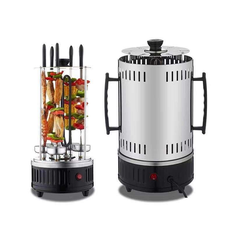 Automatic rotating vertical electric grill