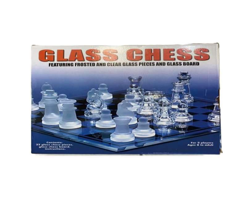 32 Piece glass chess set