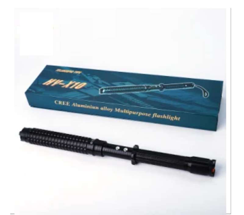 Extendable stun gun with electric shock