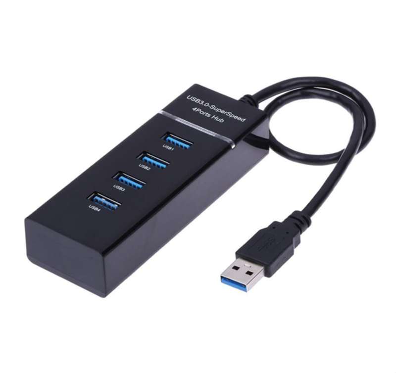 4 Port USB 3.0 hub with 30cm cable