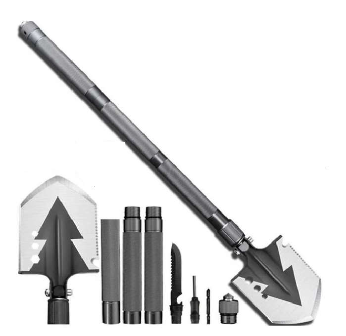 Multifunction Tactical Shovel Folding Camping Survival Emergency Tools
