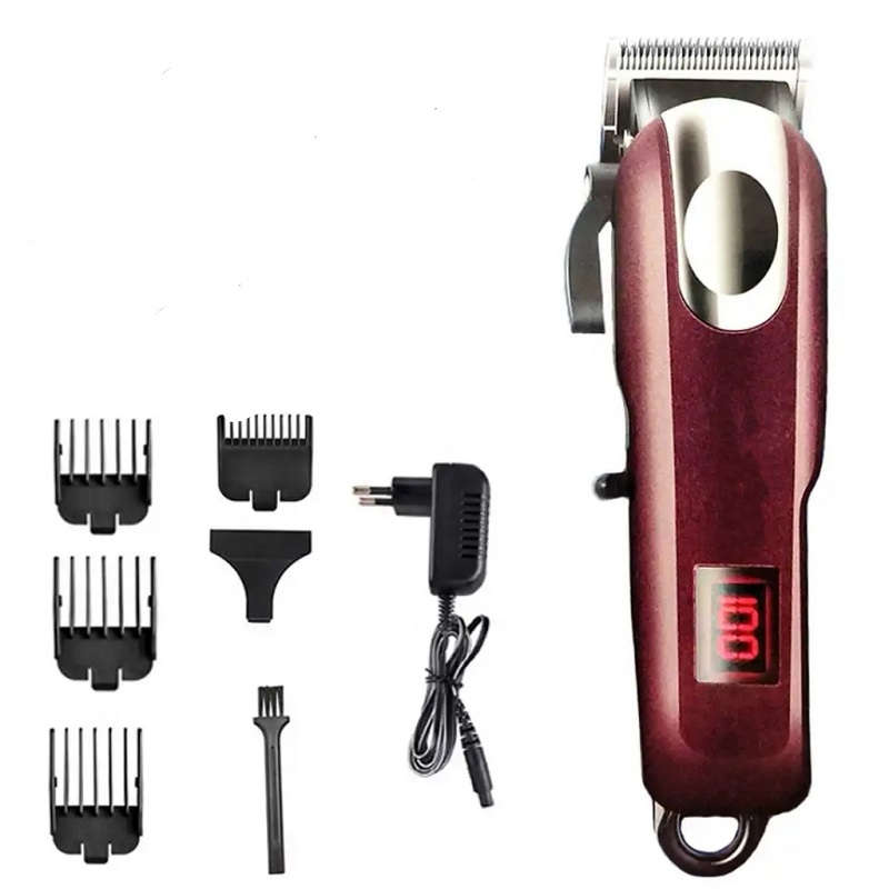 Rechargeable Hair Trimmer With LCD Display