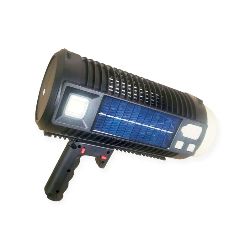 Solar Powered Searchlight With Mosquito Electric Shock Killer