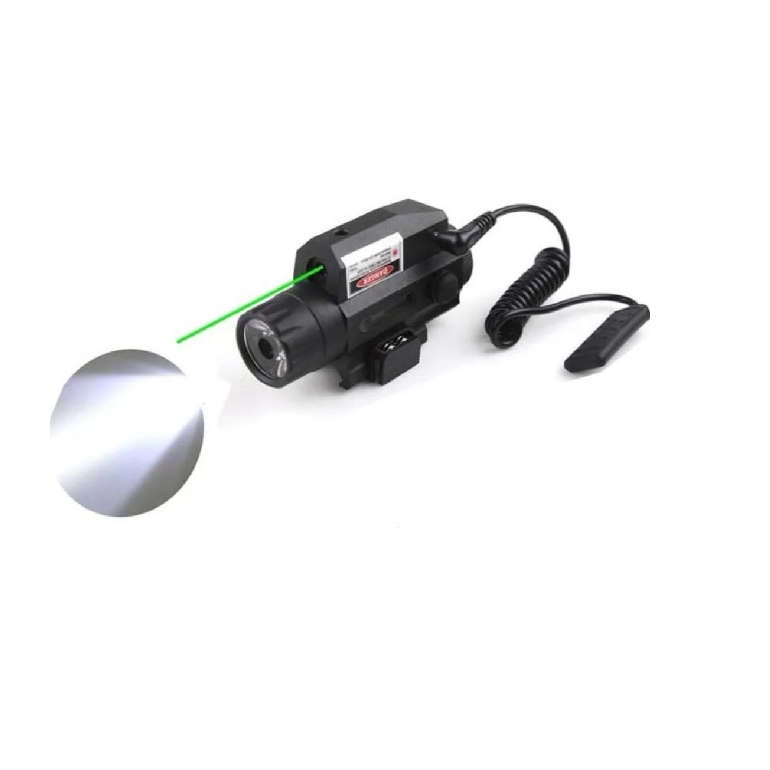 Hunting Airsoft Tactical Gun 22mm LED Flashlight With A Green Laser