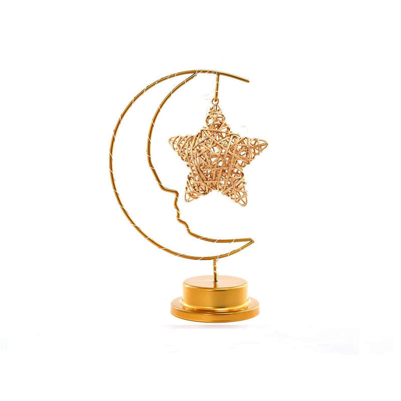 Battery Operated Star Quarter Moon Light Warm White