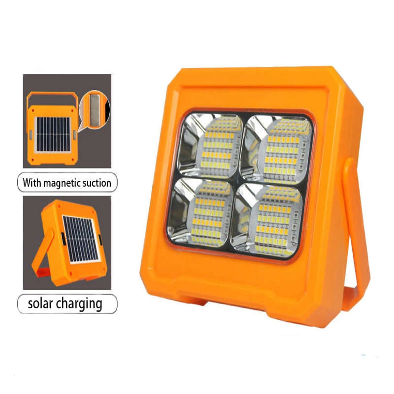 Solar Powered 124LED Work Light 3000mah Battery