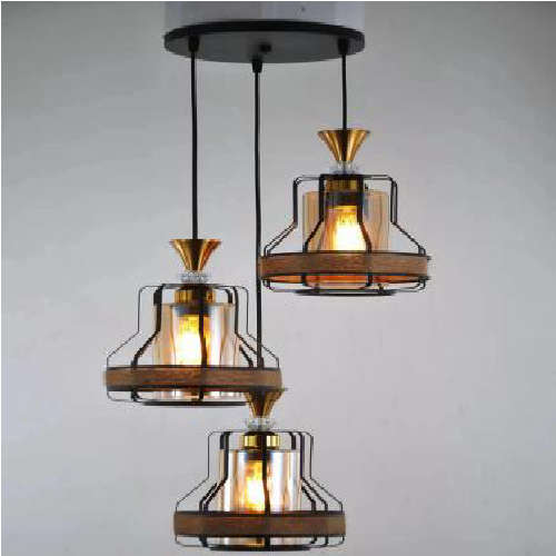 Vintage Vulcan Cage Pendant Light