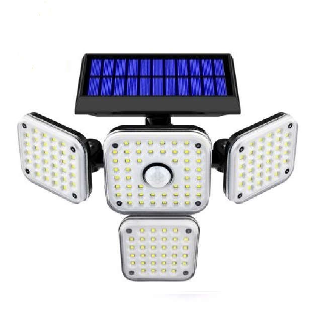 Solar Powered Sensor Wall Light with 144 Bright LED