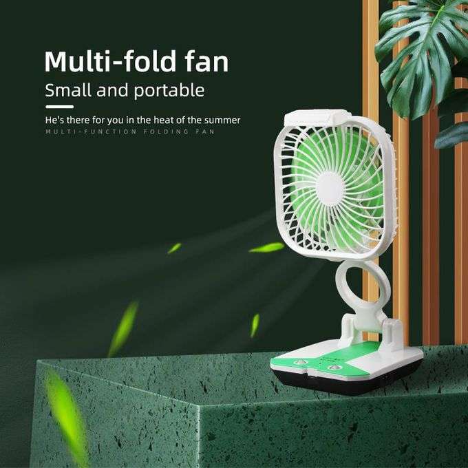 Rechargable folding mini fan