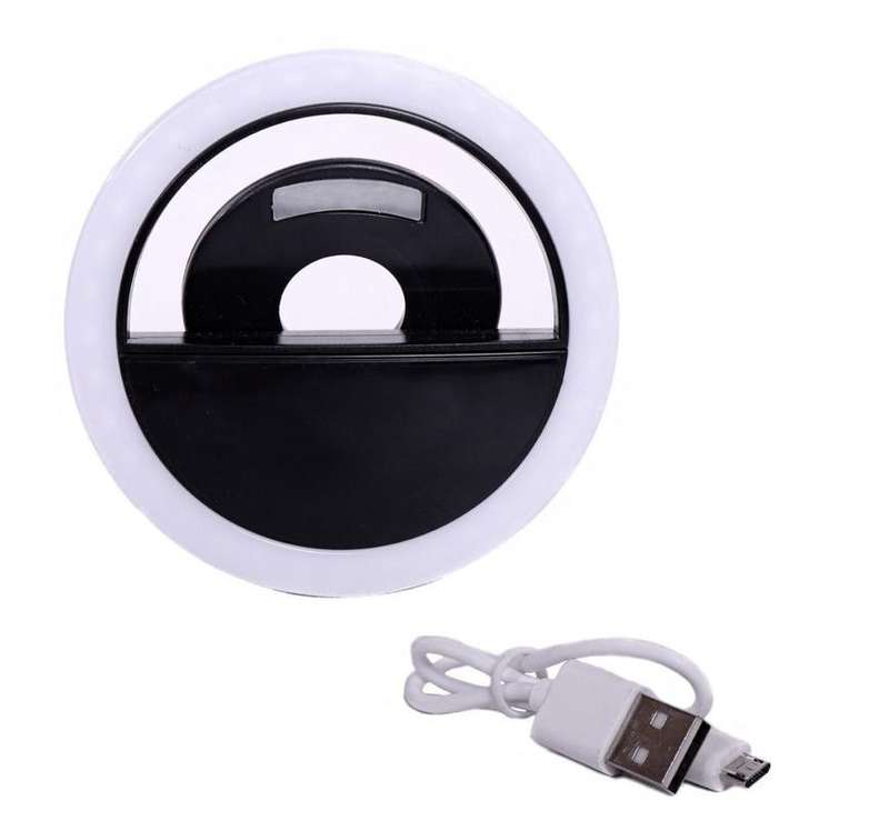 Mobile Led Selfie Ring Light - Black