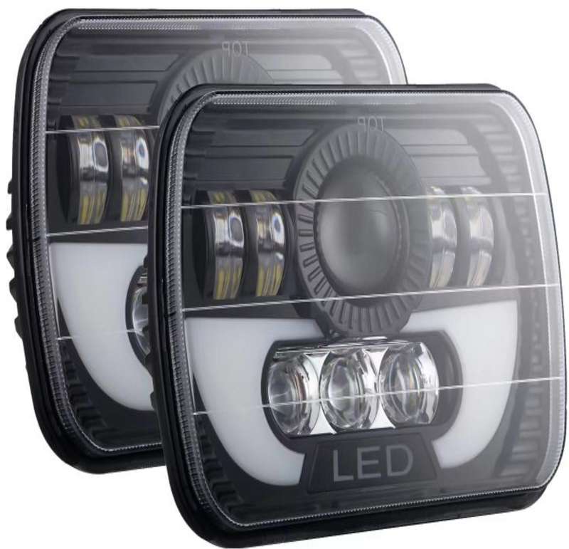 5x7 7x6 inch headlights rectangular headlight