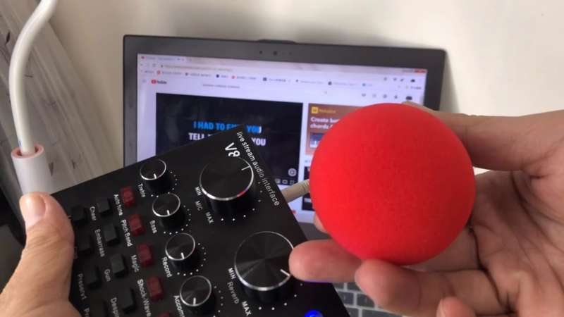 Live Sound Card Support Dual Phone 12 Sound Effects For Live Online Singing