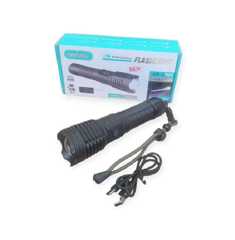 Telescopic Focusing LED Flashlight 1000lm 30W