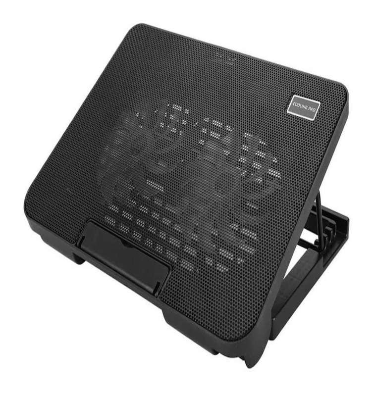 Slim silent fan laptop cooling pad adjustable stand
