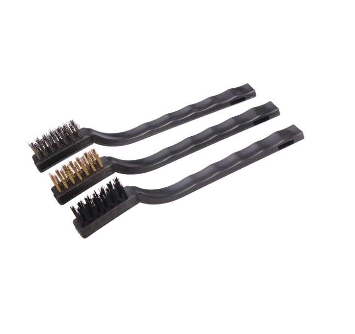 Mini Wire Brush Set Steel - 3pcs