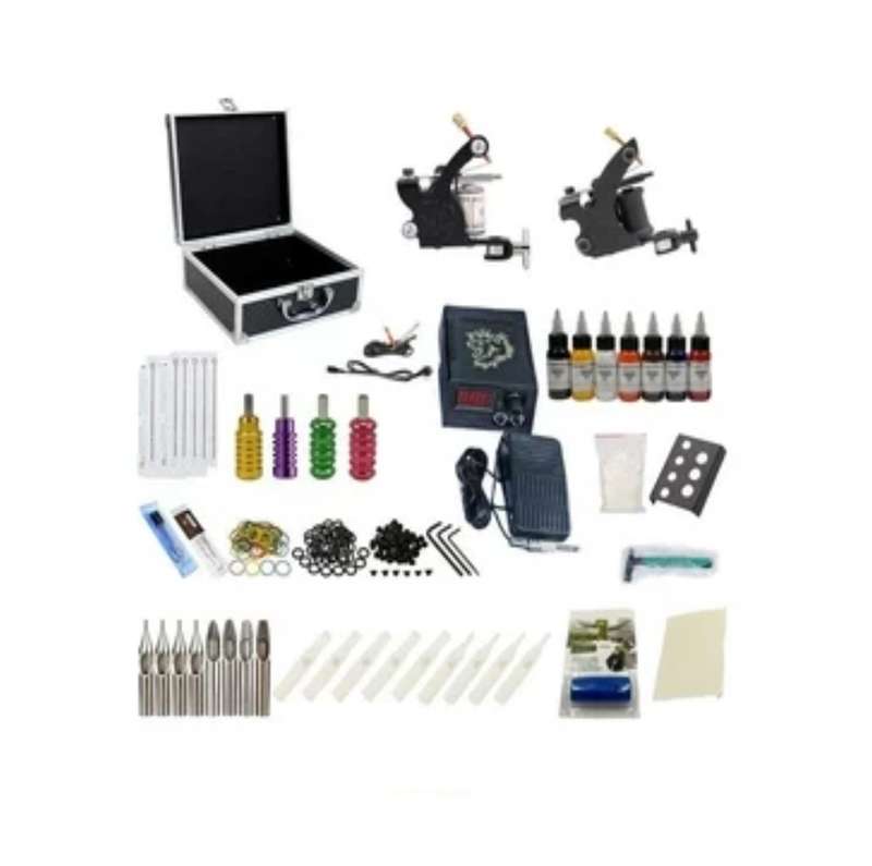Professional double gun tattoo kit