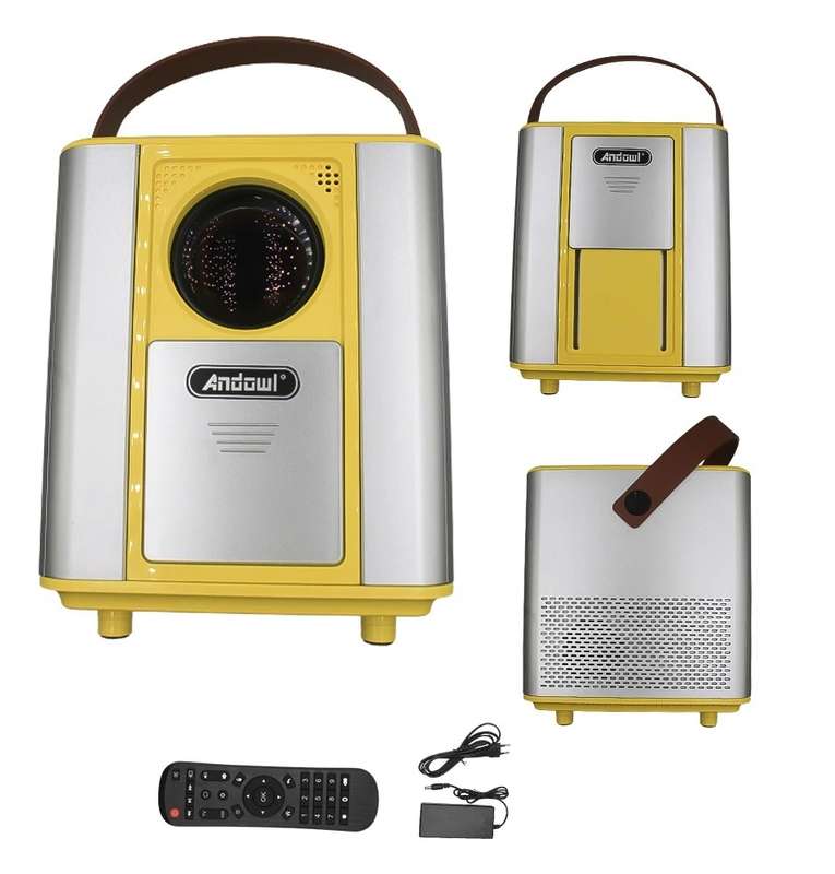 QHD600 4K Portable Android 10 Video Projector 180 Inch