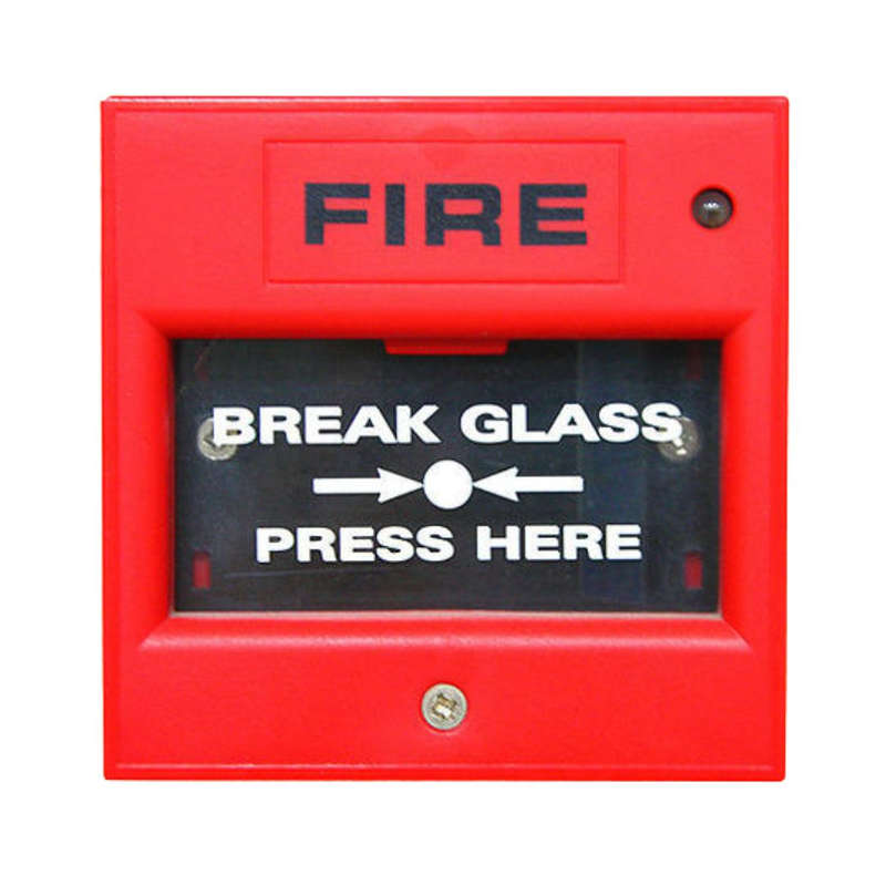 EMERGENCY BREAK GLASS (RED)  RESETTABLE SINGLE POLE
