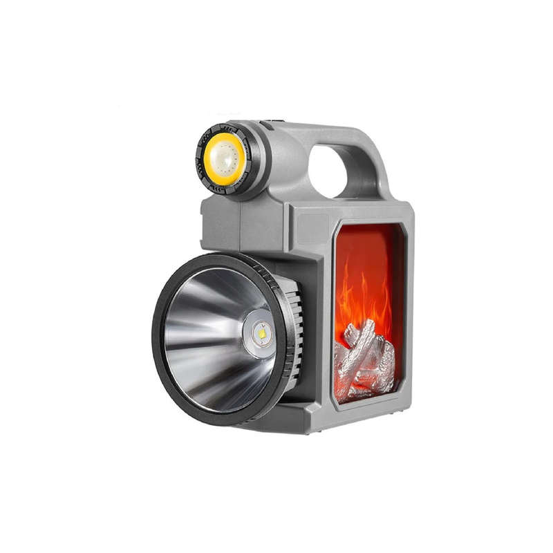 Solar Powered Large Outdoor Hand Lamp White