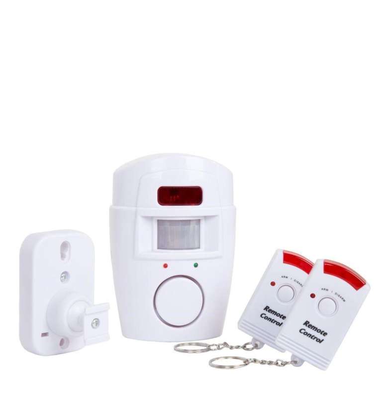 Wireless motion sensor alarm system