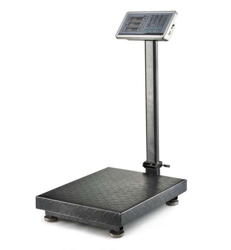 Foldable industrial weighing and price computing scale 300kg