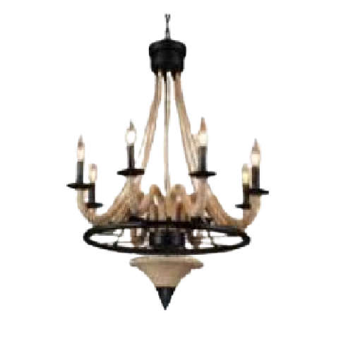Industrial Lamp Hemp Rope