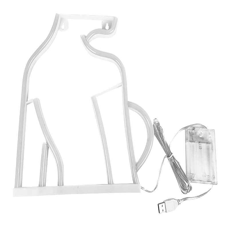 Ladys Back Silhouette Neon Sign Lamp