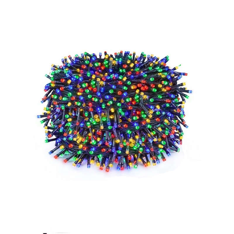 100M RGB 9V Fairy Light On Black Cable With 8 Modes