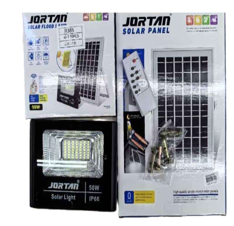 40W Jortan LED projector with solar panel and remote control
